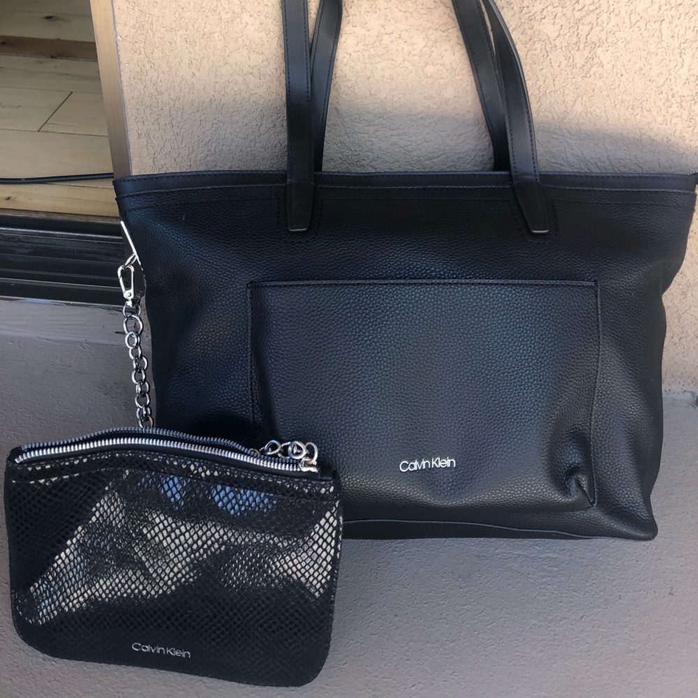 Calvin Klein tote with Coin purse.